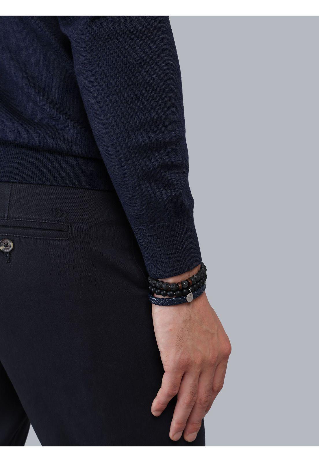 Sweater Cuello Alto Regular Fit Azul Marino Arrow SW33092NB-4