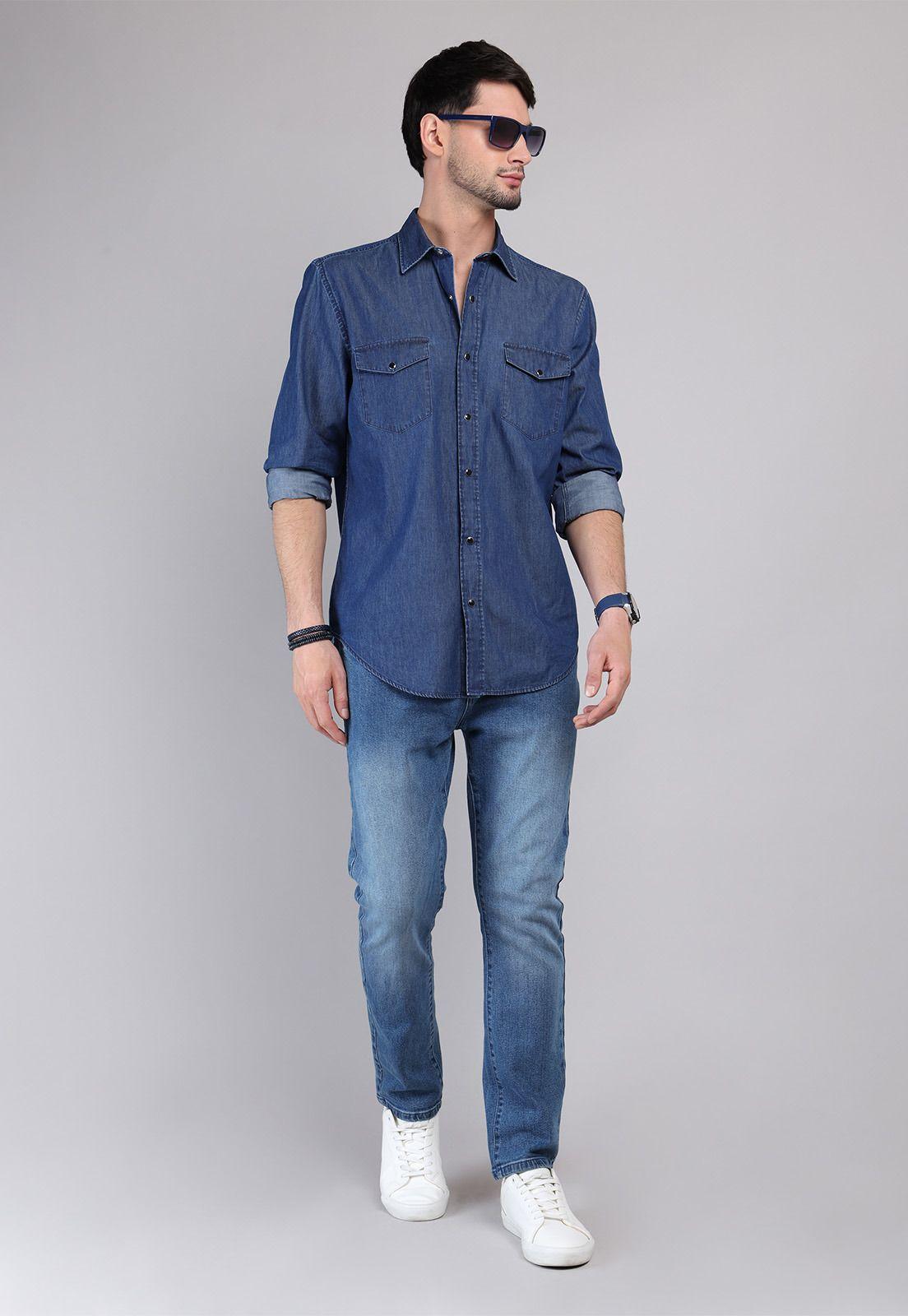 Camisa Casual Denim Soviet SCVF019AO-3
