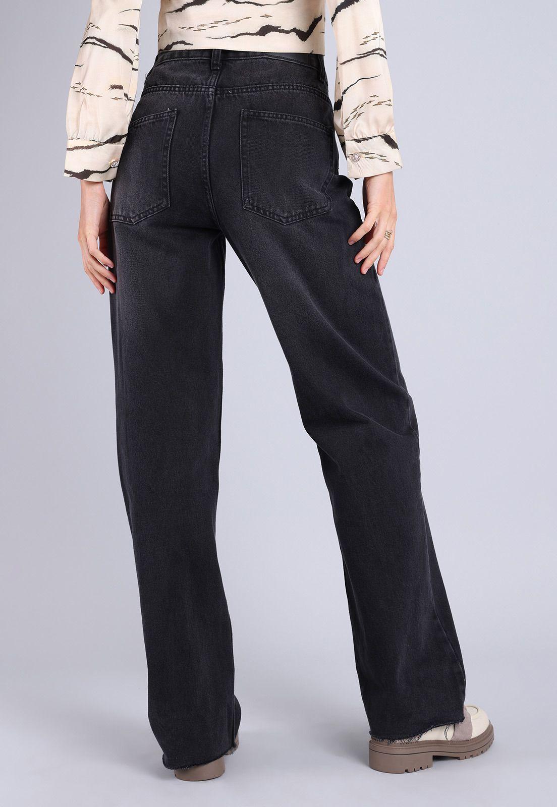 Jeans Straight Tiro Alto Mujer Soviet-1