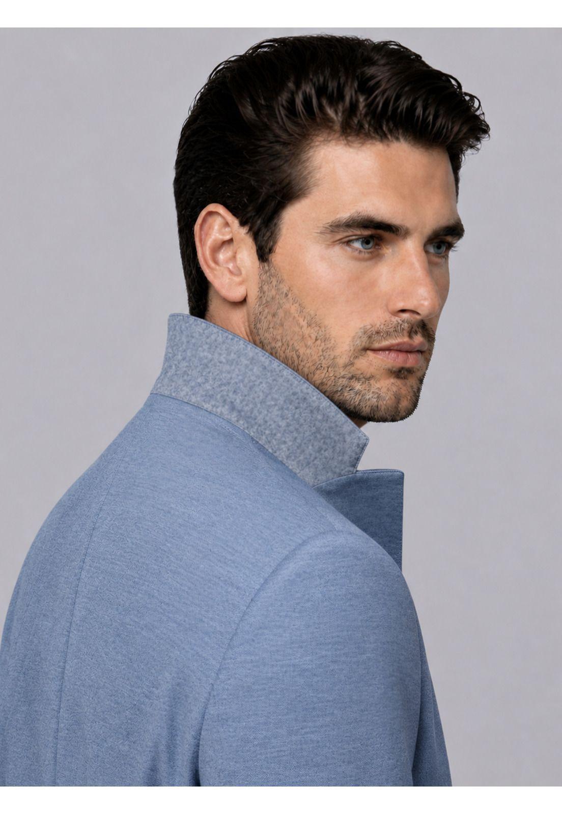 Blazer Poli Viscosa Spandex Tailored Fit Denim Van Heusen VHBZ601DE-2