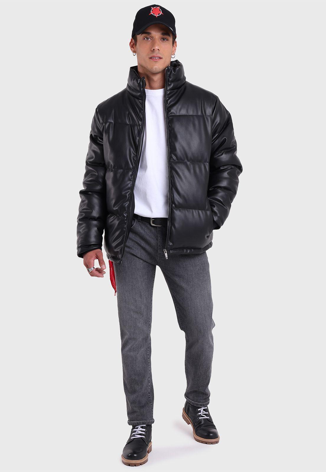 Chaqueta Acolchada PU Hombre Soviet-5
