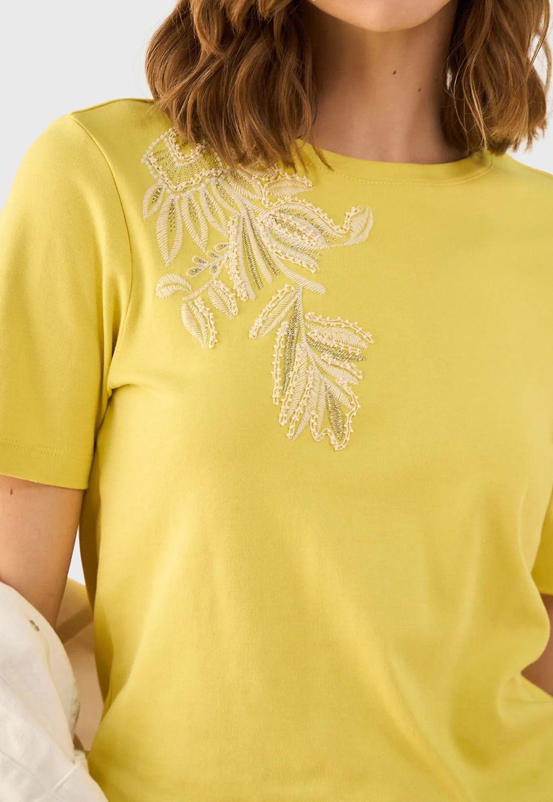 Polera Algodón con Bordados Mujer Esprit 601G019-4