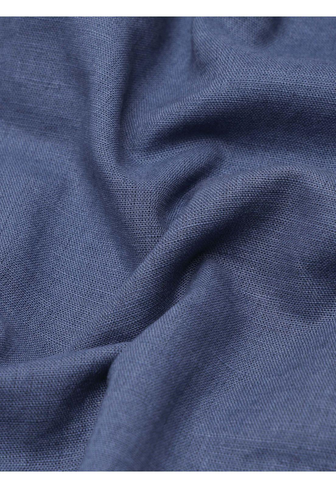 Camisa Lino-Algodón Regular Fit Azul Piero Butti PBDVF62AL-5