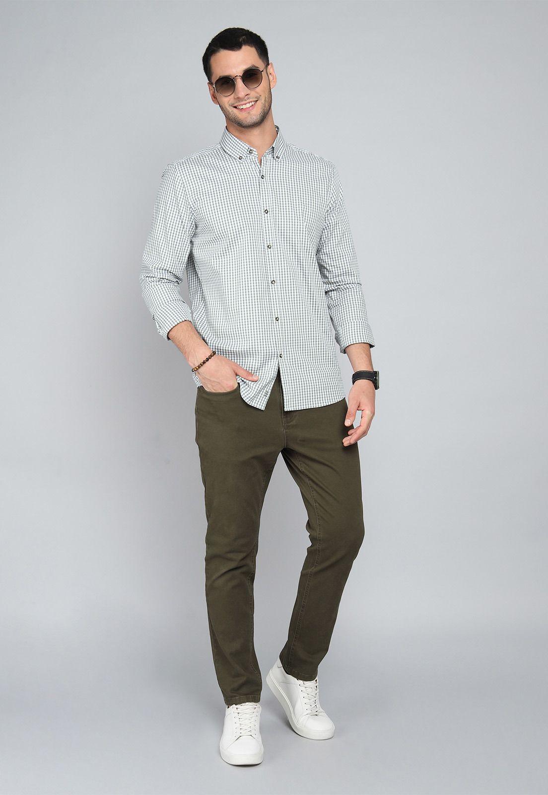 Camisa Cuadros Manga Larga Arrow CM31044VE-3