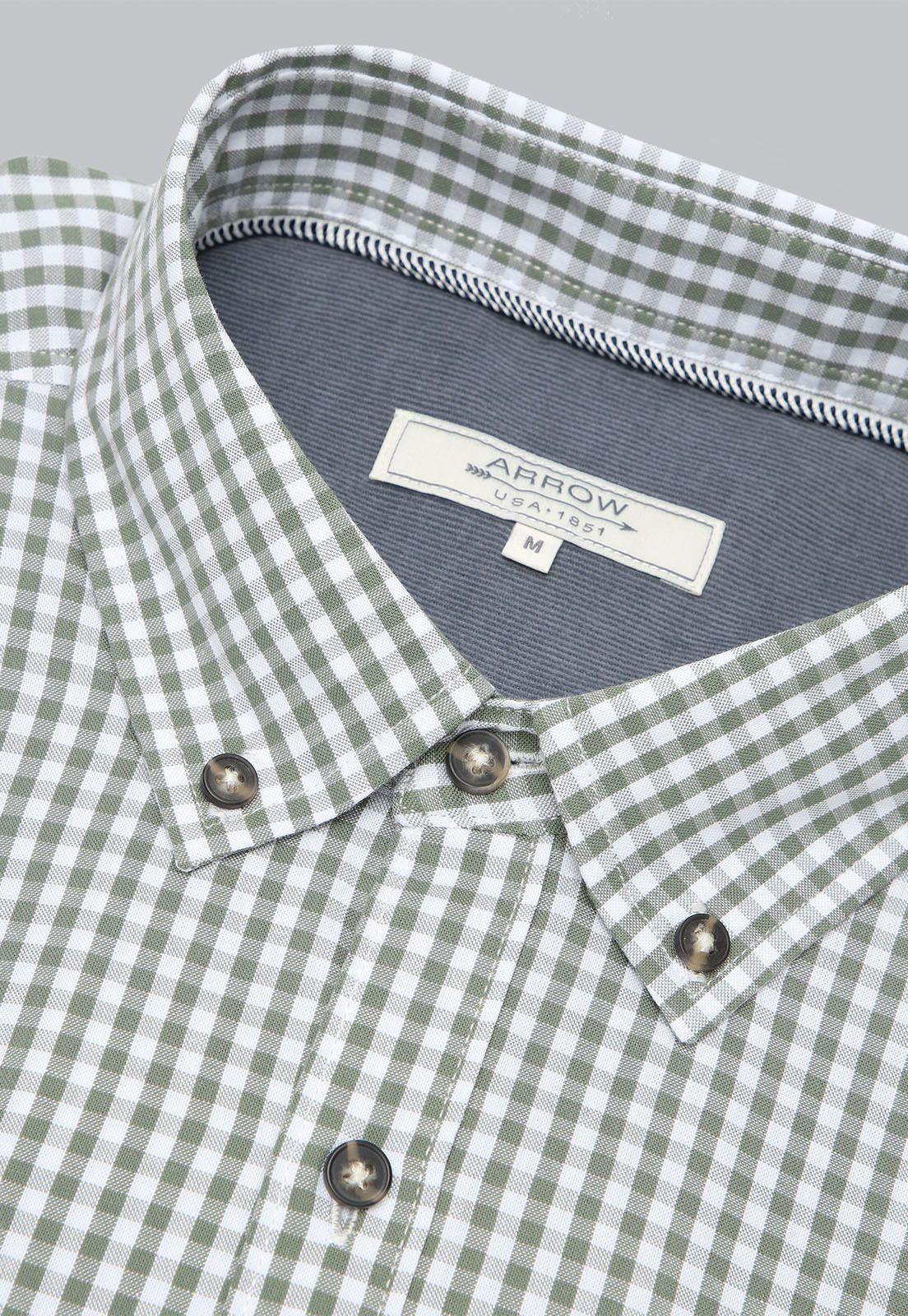 Camisa Cuadros Manga Larga Arrow CM31044VE-4