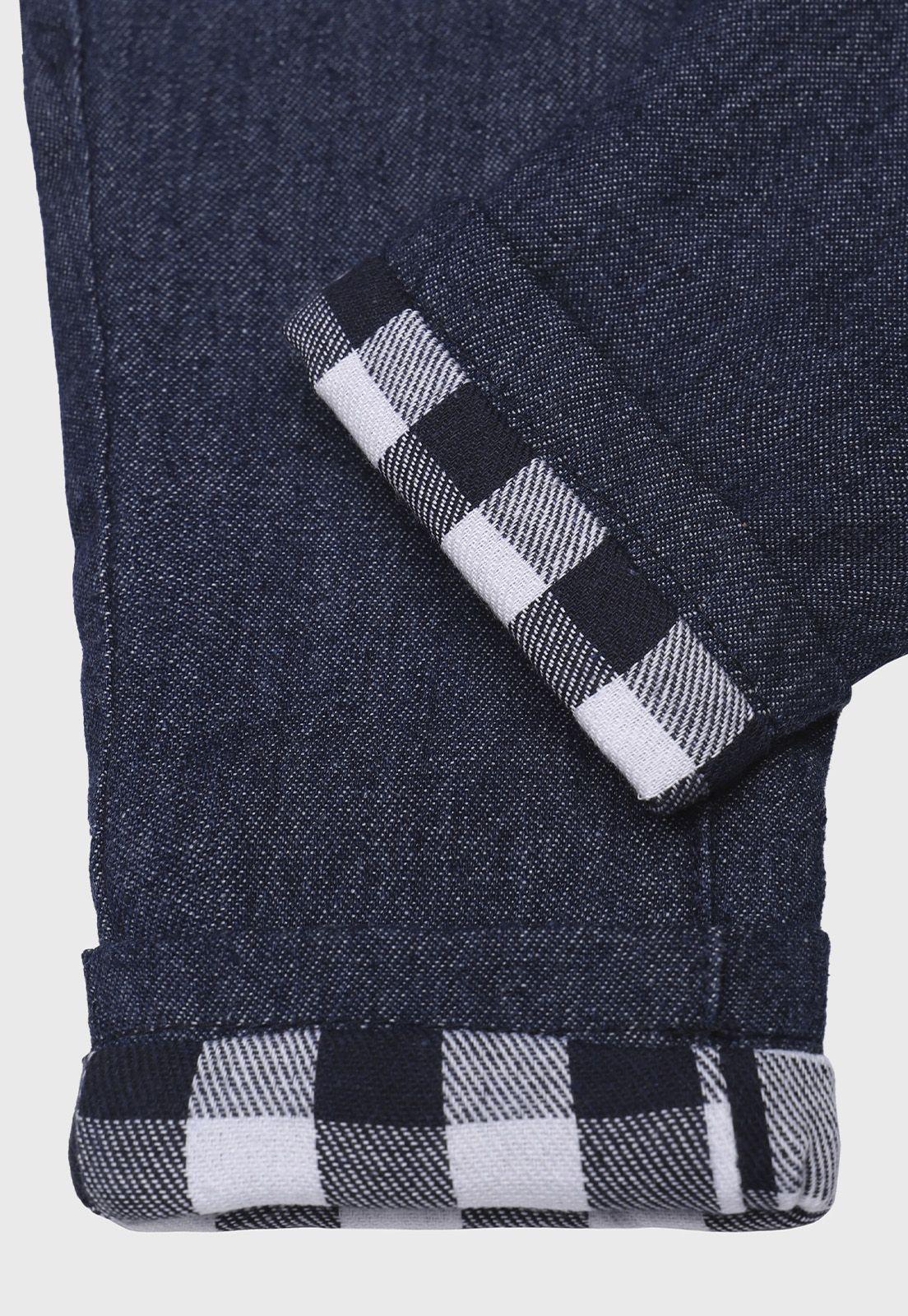 Jeans Con Forro Interior Niño Osito-3