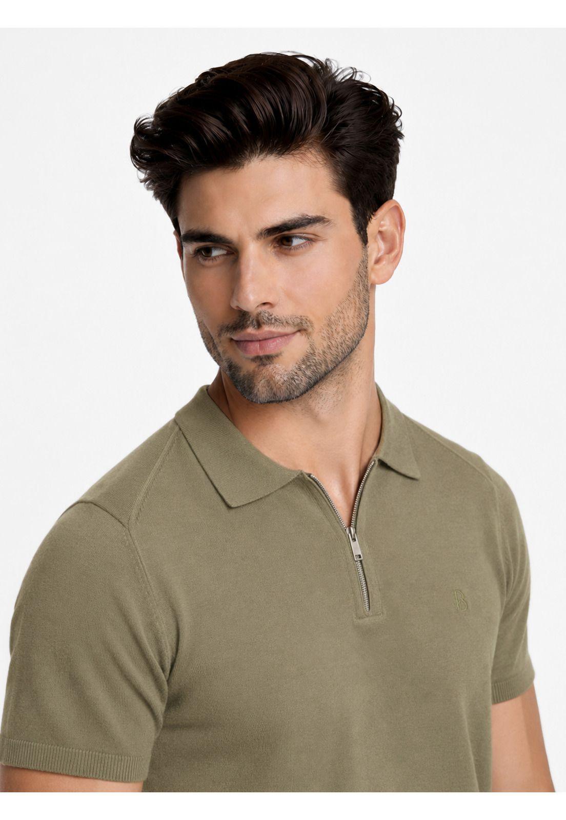 Polera tejida Lisa Regular Fit Verde Piero Butti PBDVK56VE-2