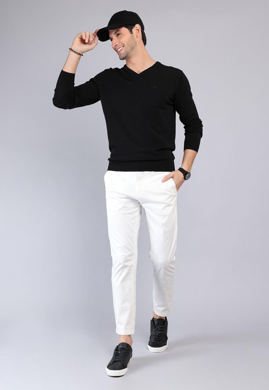 Sweater Liso Cuello V Arrow SW1000TNE-3