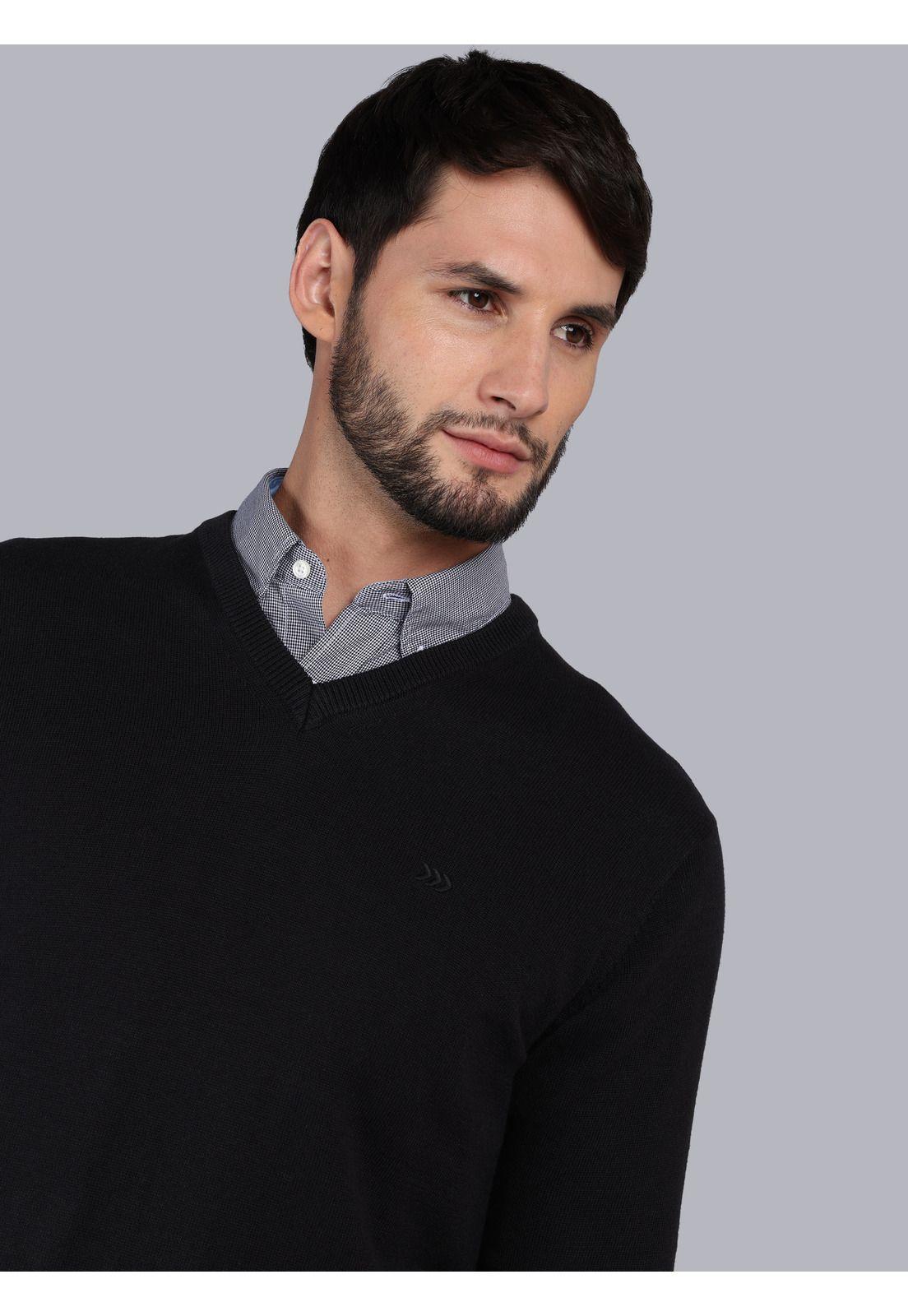 Sweater Liso Cuello V Arrow SW1000TNE-2