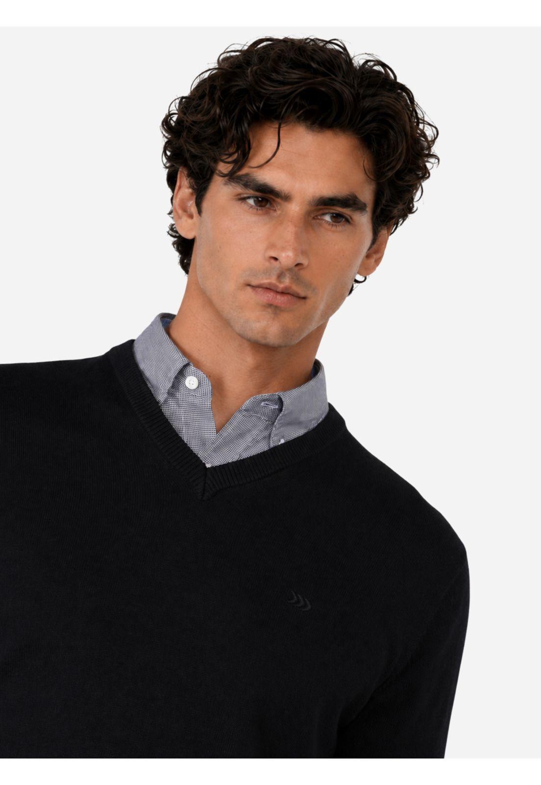 Sweater Liso Cuello V Arrow SW1000TNE-2