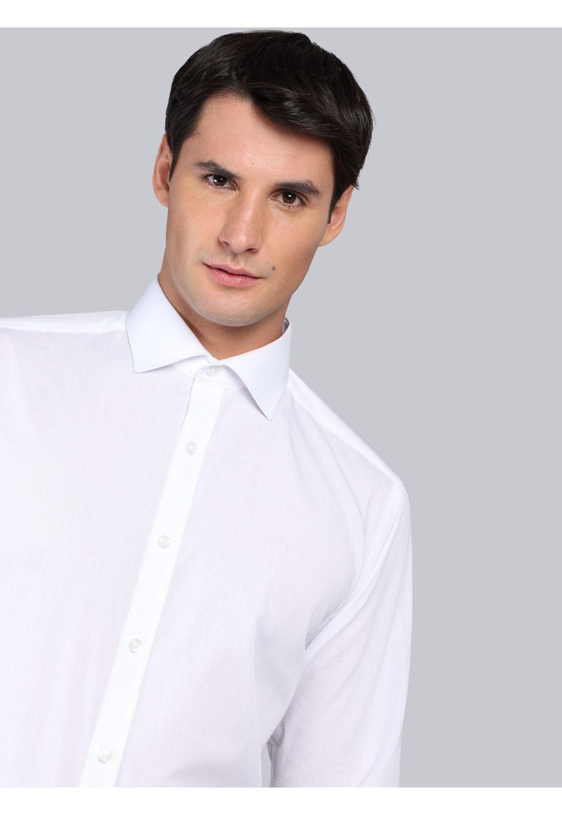 Camisa Formal Texturada Slim Fit Blanco Van Heusen VHCM583BL-3
