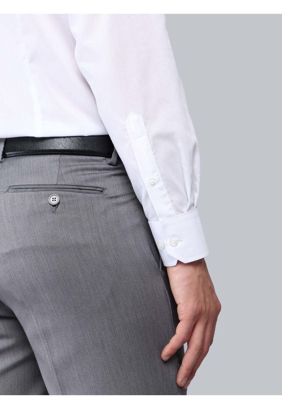 Camisa Formal Texturada Slim Fit Blanco Van Heusen VHCM583BL-4