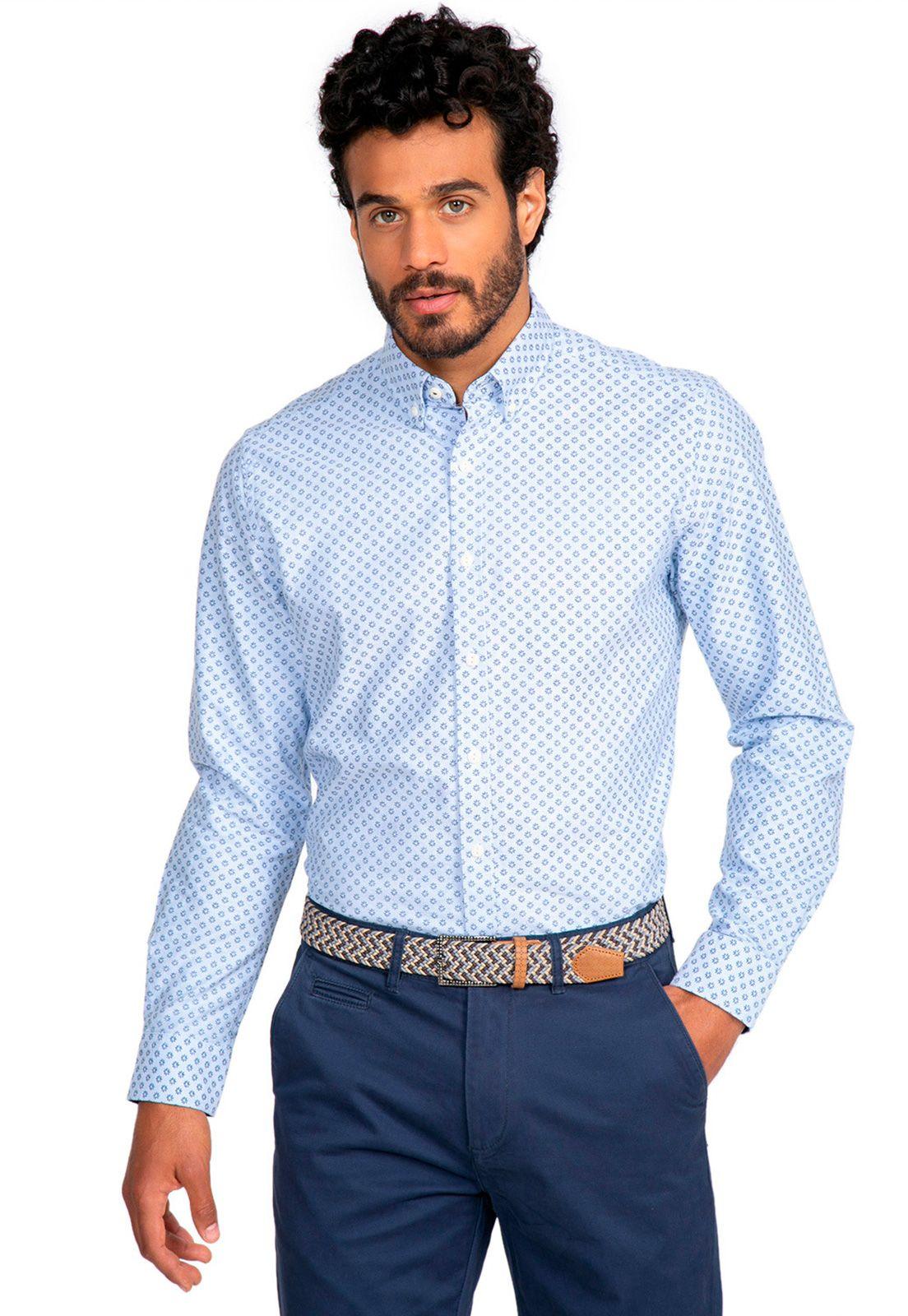 Camisa Sport Celeste-0