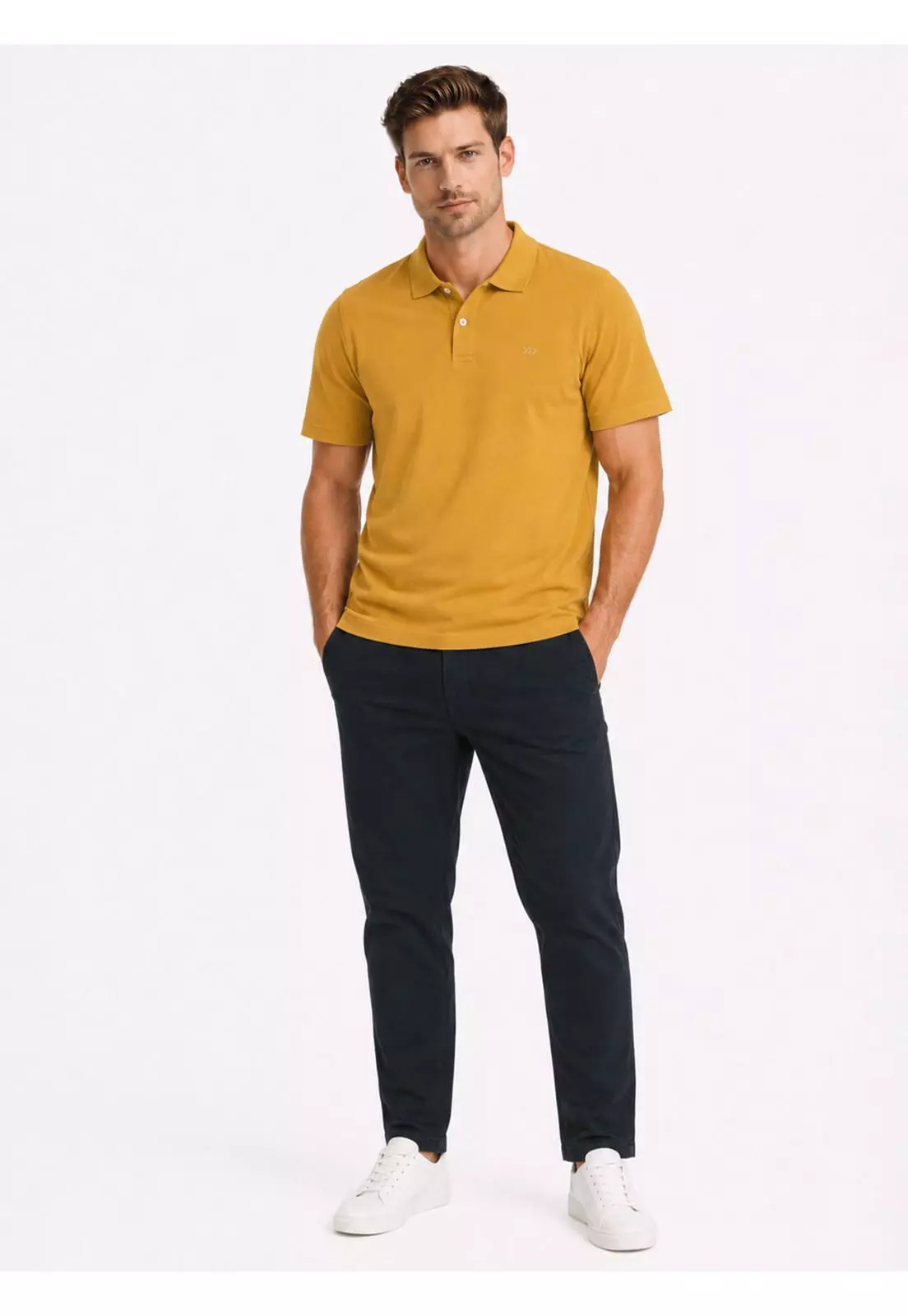 Polera Pique Regular Fit Amarillo Arrow PO34030AM-3