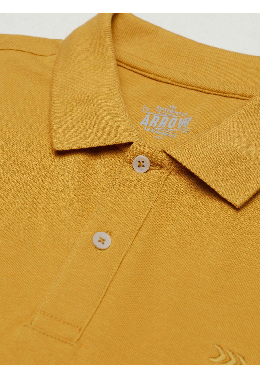 Polera Pique Regular Fit Amarillo Arrow PO34030AM-4