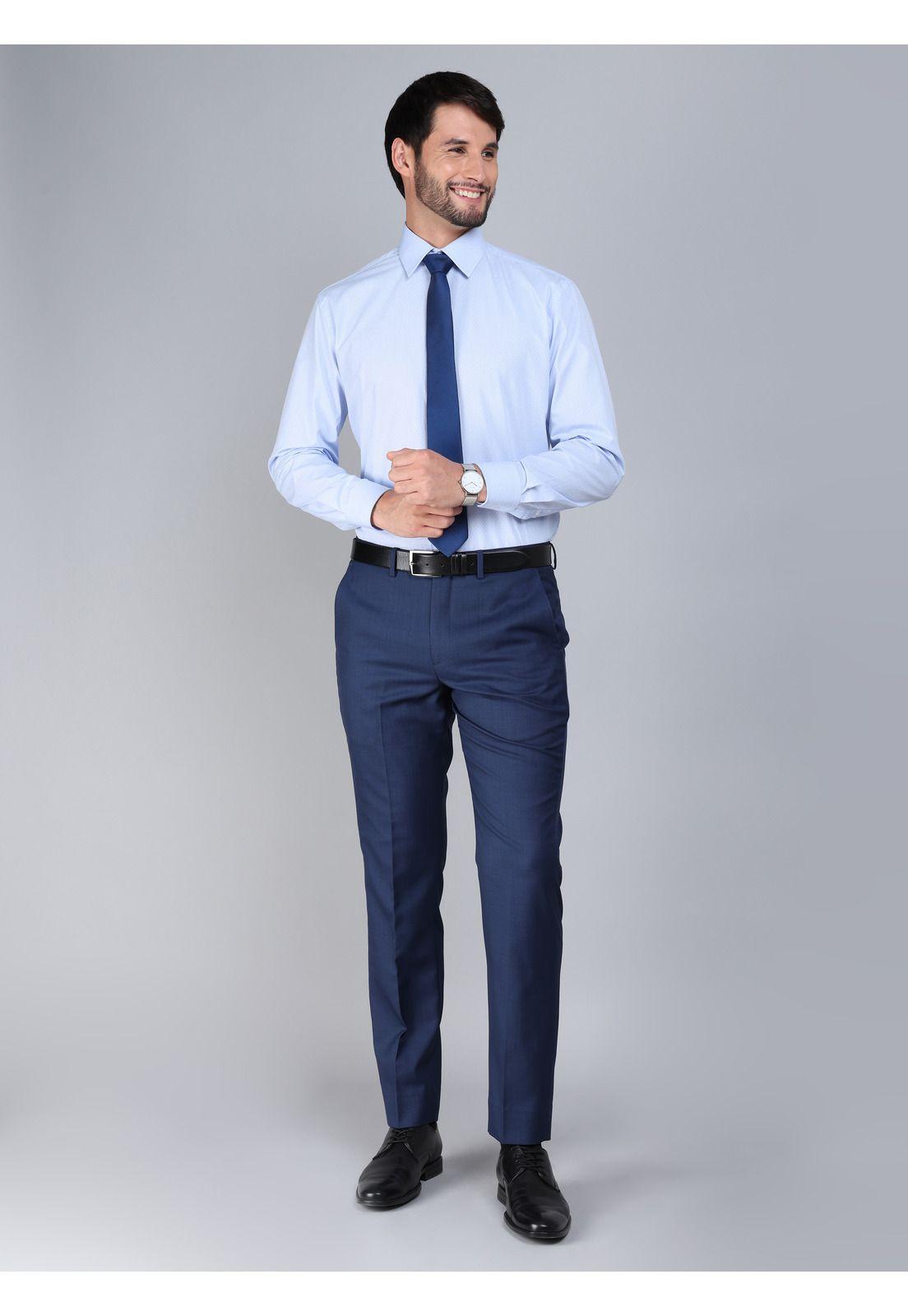 Camisa Formal Texturada Tailored Fit Celeste Arrow ARM0529CE-4