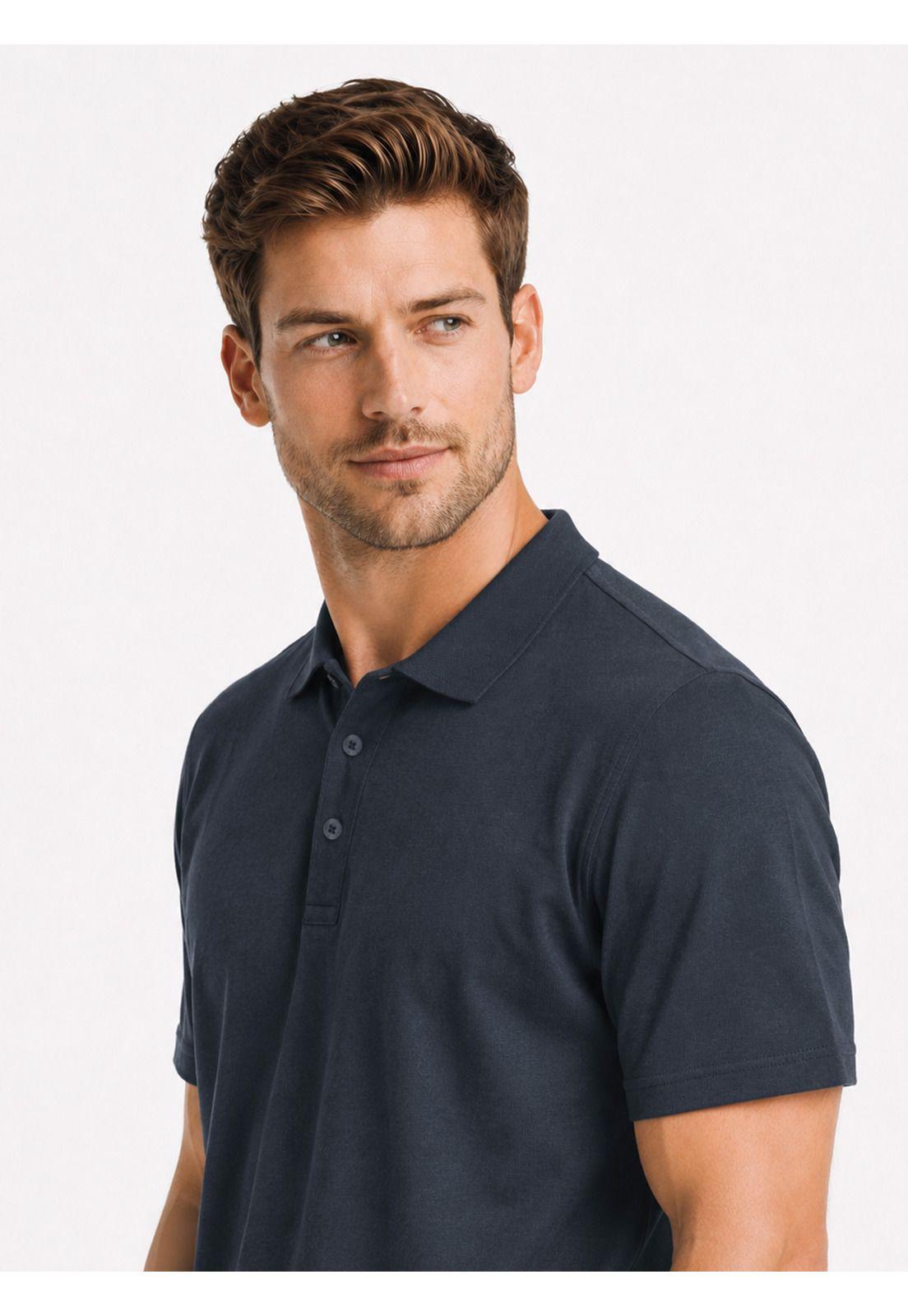 Polera Stone Wash Regular Fit Azul Marino Arrow PO34032NB-2