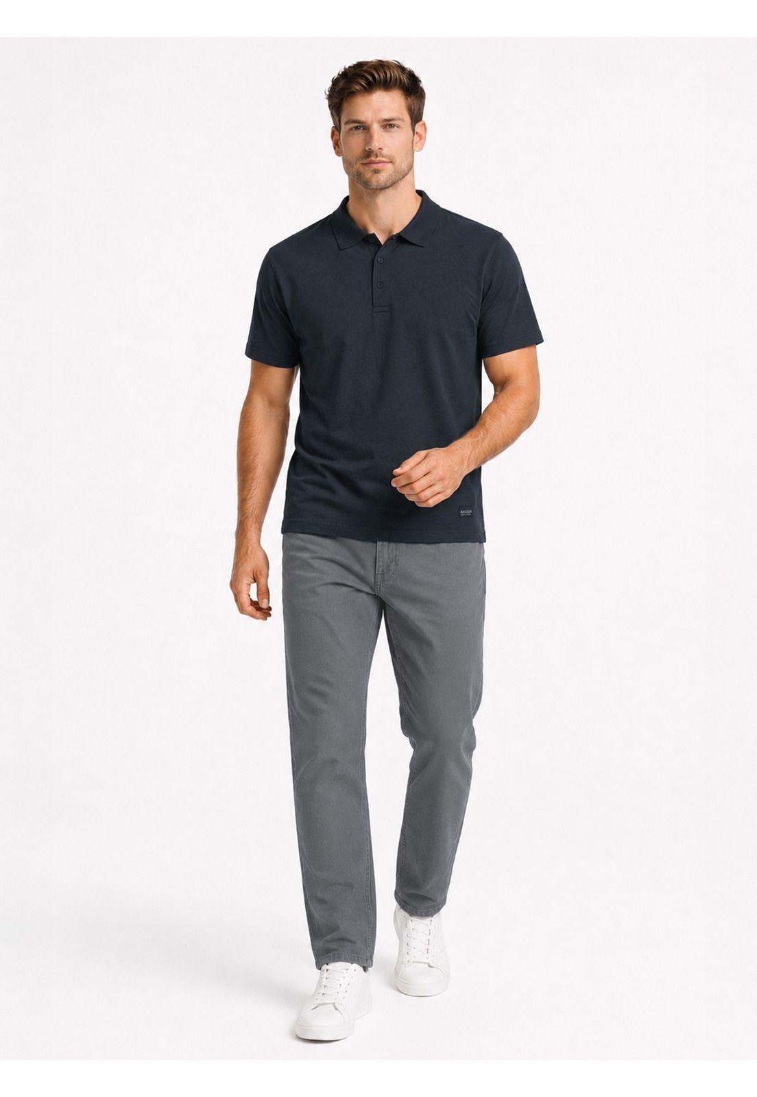 Polera Stone Wash Regular Fit Azul Marino Arrow PO34032NB-3