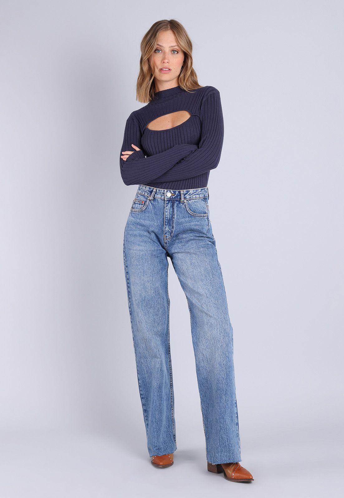 Polera Manga Larga Mujer Soviet AISMK03AZ-3