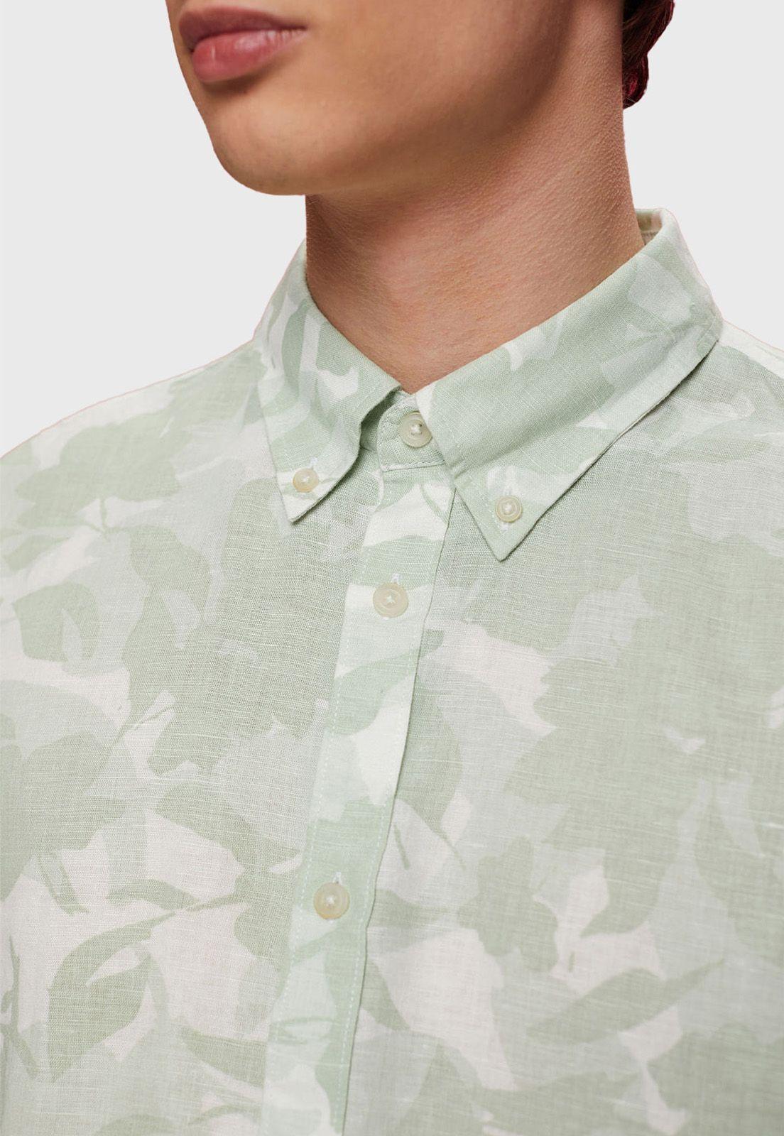 Camisa Estampada Manga Larga Hombre Esprit-2