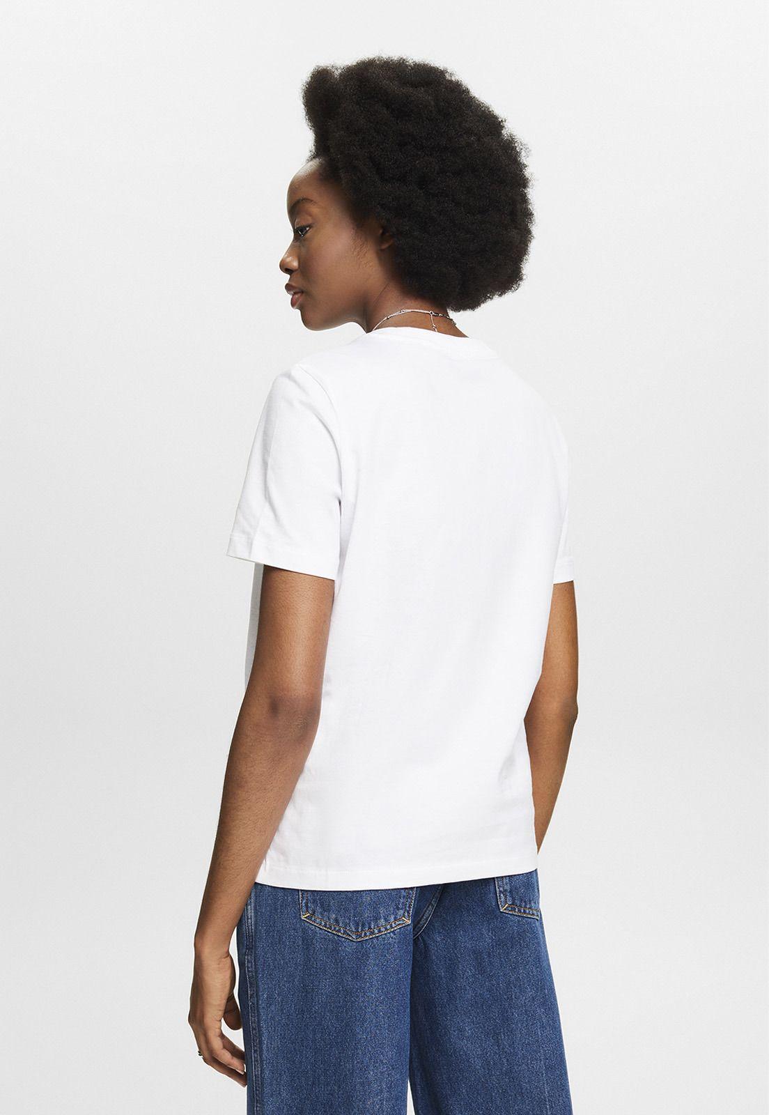 Polera Cuello Redondo Y Manga Corta Mujer Esprit 034EE1K337-1