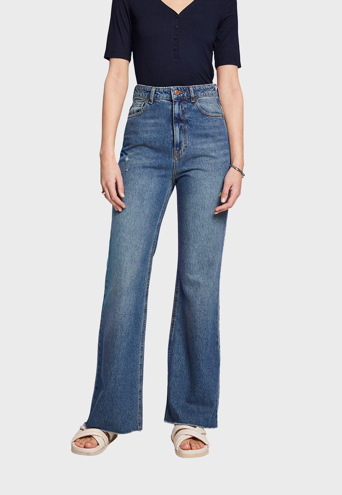 Jeans Retro Acampanados Mujer Esprit 023CC1B326-1