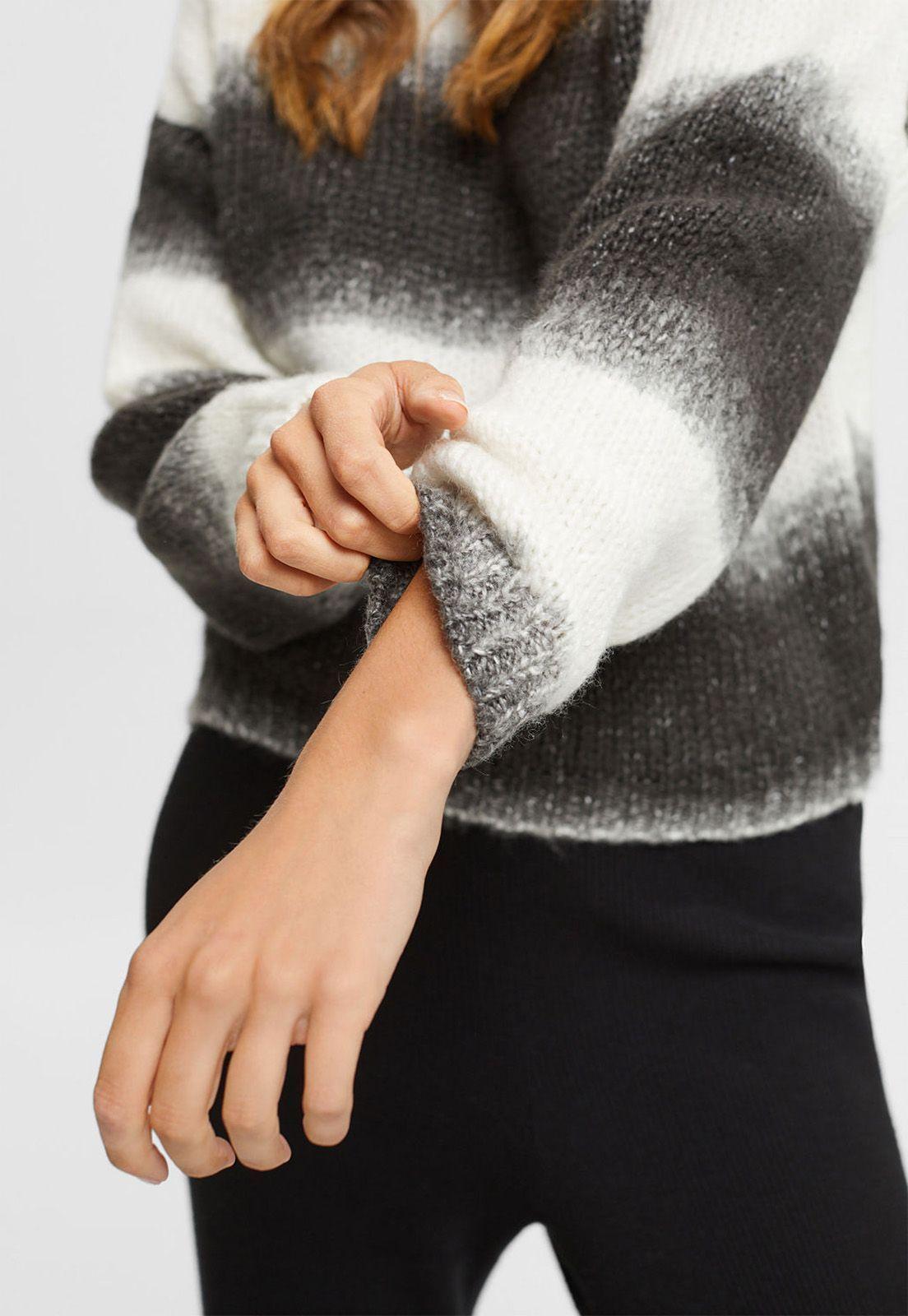 Sweater A Rayas En Mezcla De Lana Mujer Esprit-2