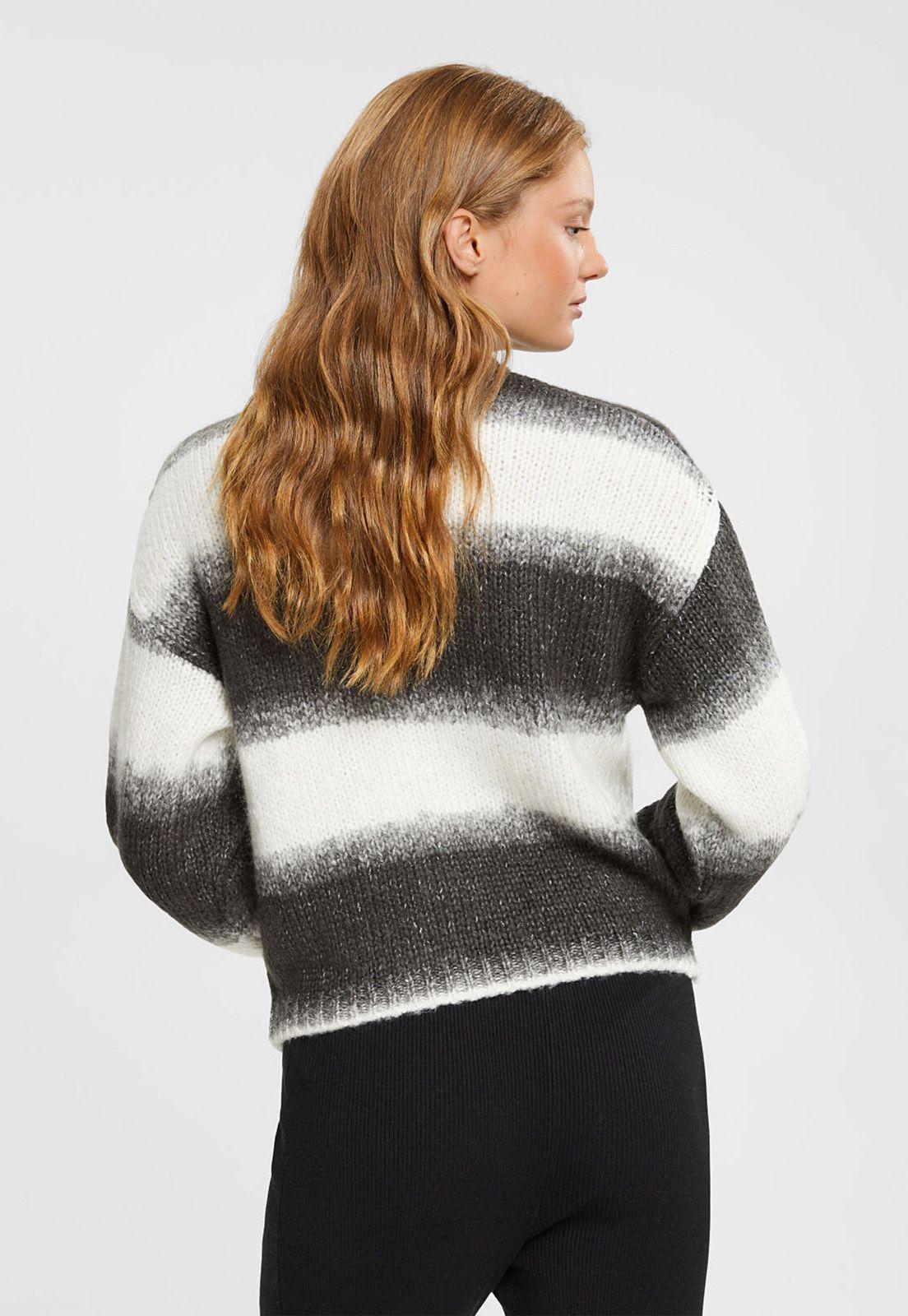 Sweater A Rayas En Mezcla De Lana Mujer Esprit-1