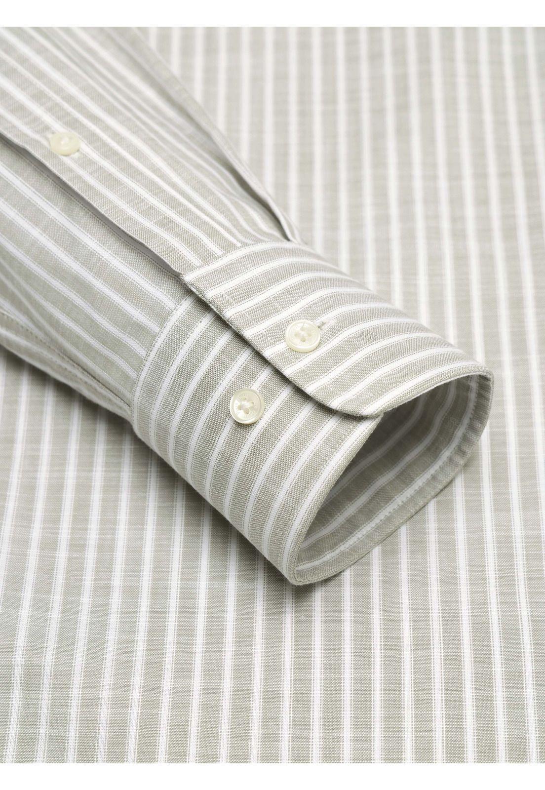 Camisa a Rayas Regular Fit Oliva Piero Butti PBDVF13OL-5