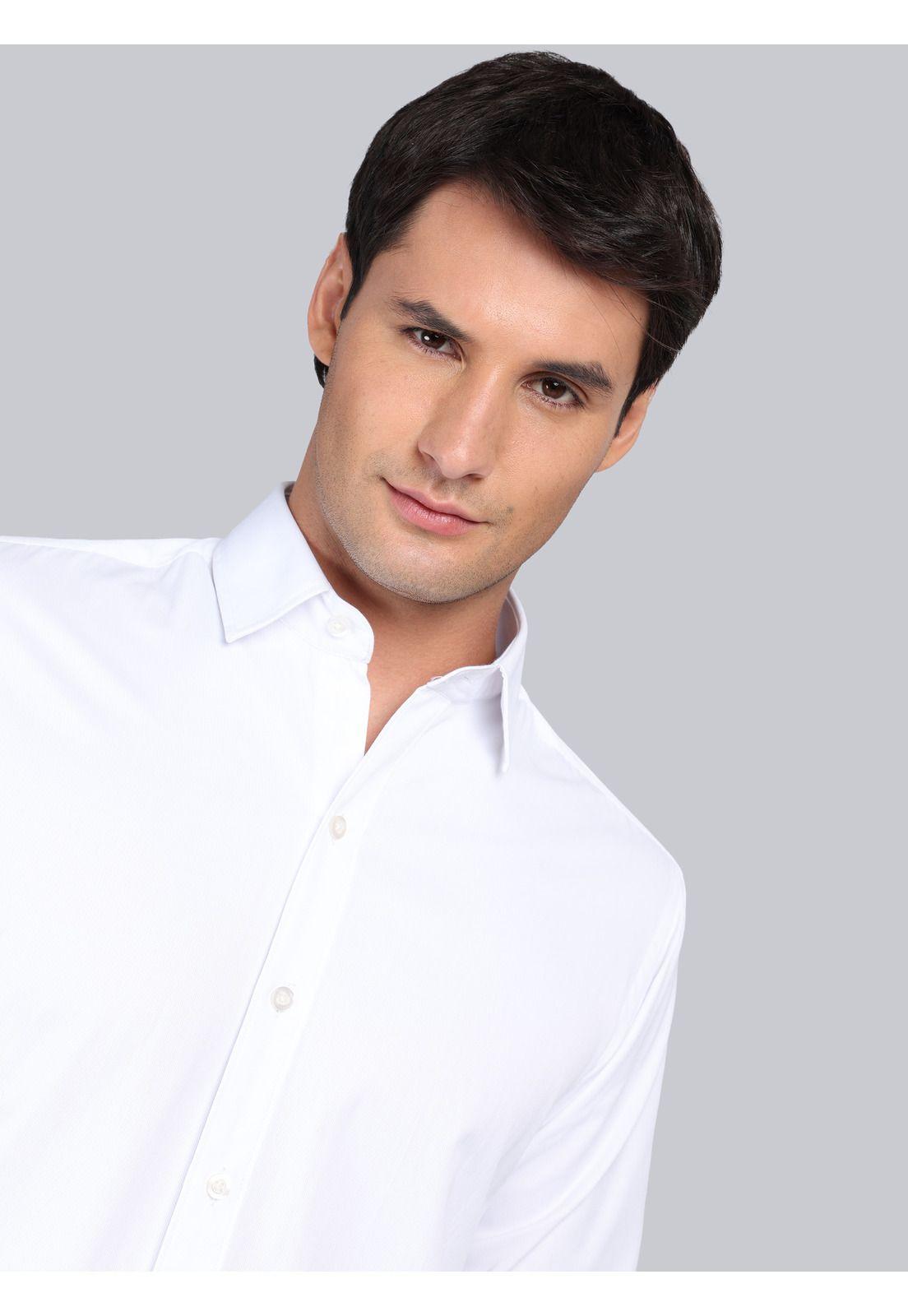 Camisa Lisa Regular Fit Blanco Arrow CM33063BL-2