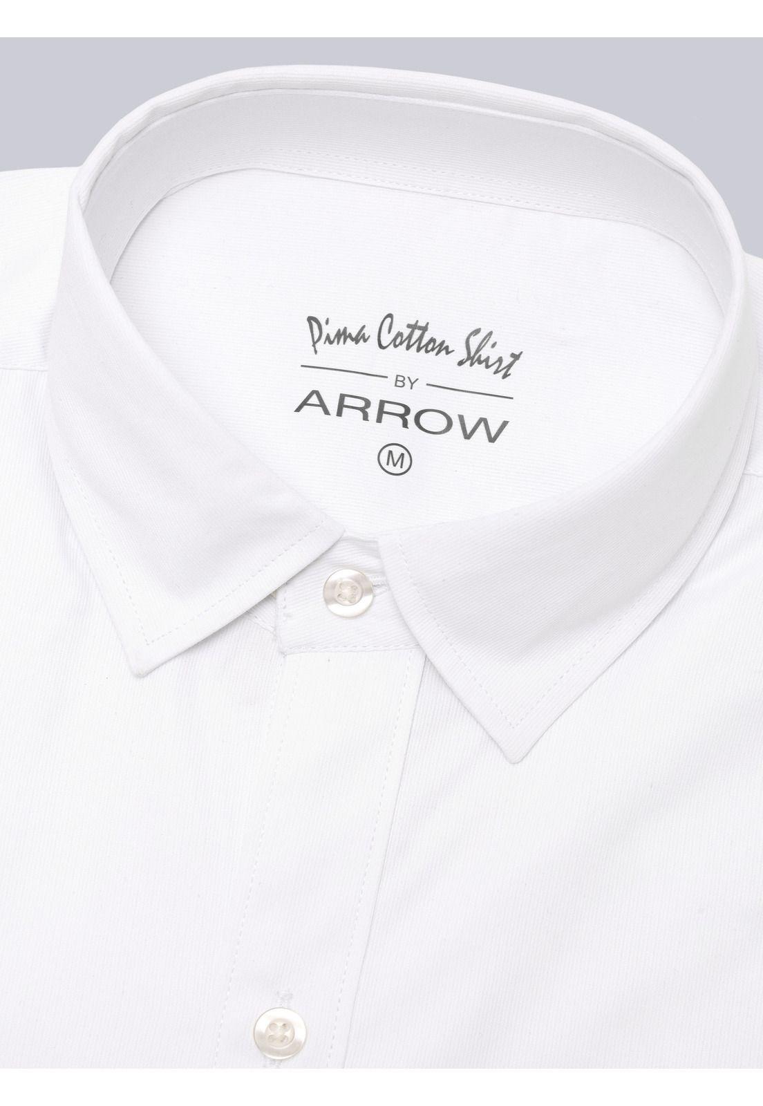 Camisa Lisa Regular Fit Blanco Arrow CM33063BL-4