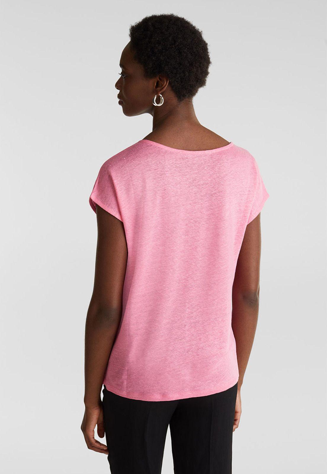 En lino: Polera drapeada-5