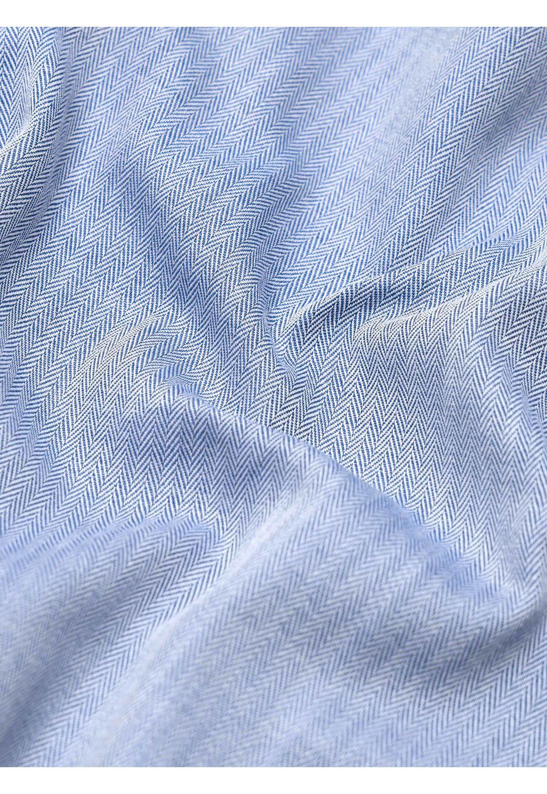 Camisa Formal Texturada Slim Fit Azul Arrow ARM0526AZ-6