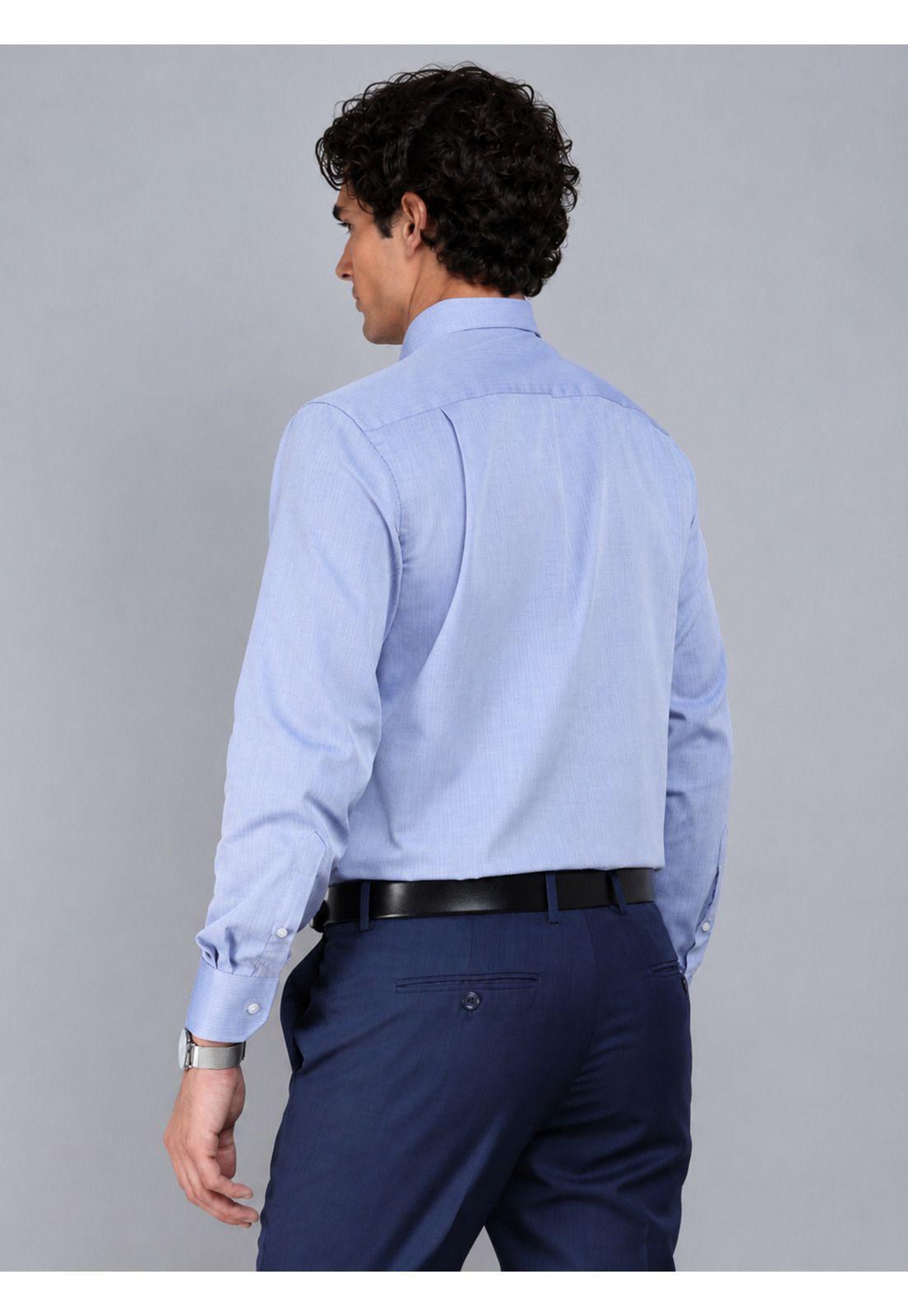 Camisa Formal Texturada Slim Fit Azul Arrow ARM0526AZ-2