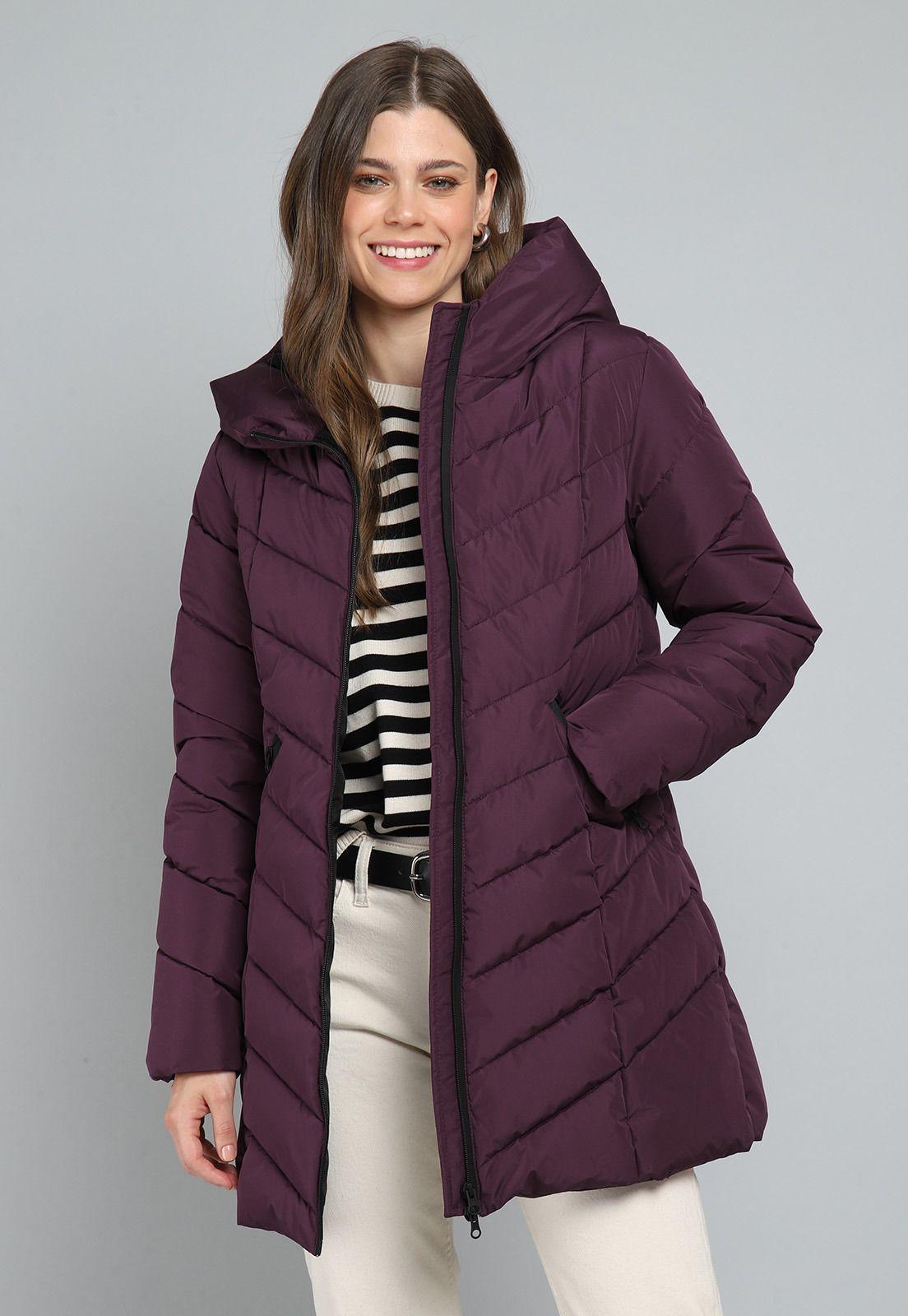 Parka Larga Acolchada con Capucha Mujer Esprit G025134-0