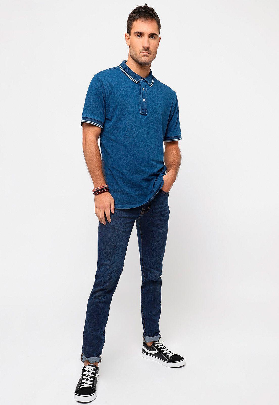 Polera Polo Azul Soviet-4