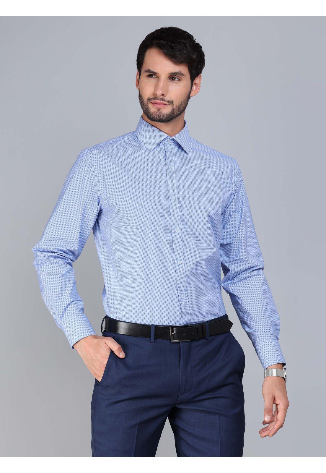 Camisa Formal Spandex Slim Fit Celeste Arrow ARM0530CE-0