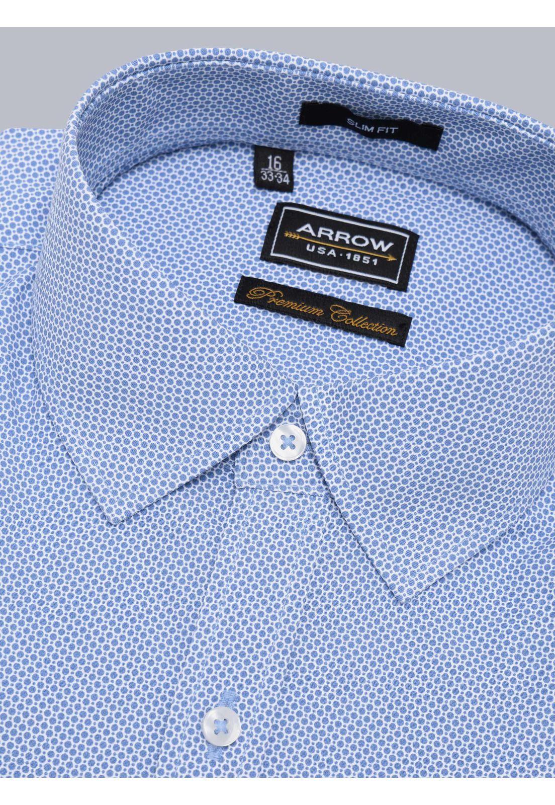 Camisa Formal Spandex Slim Fit Celeste Arrow ARM0530CE-1