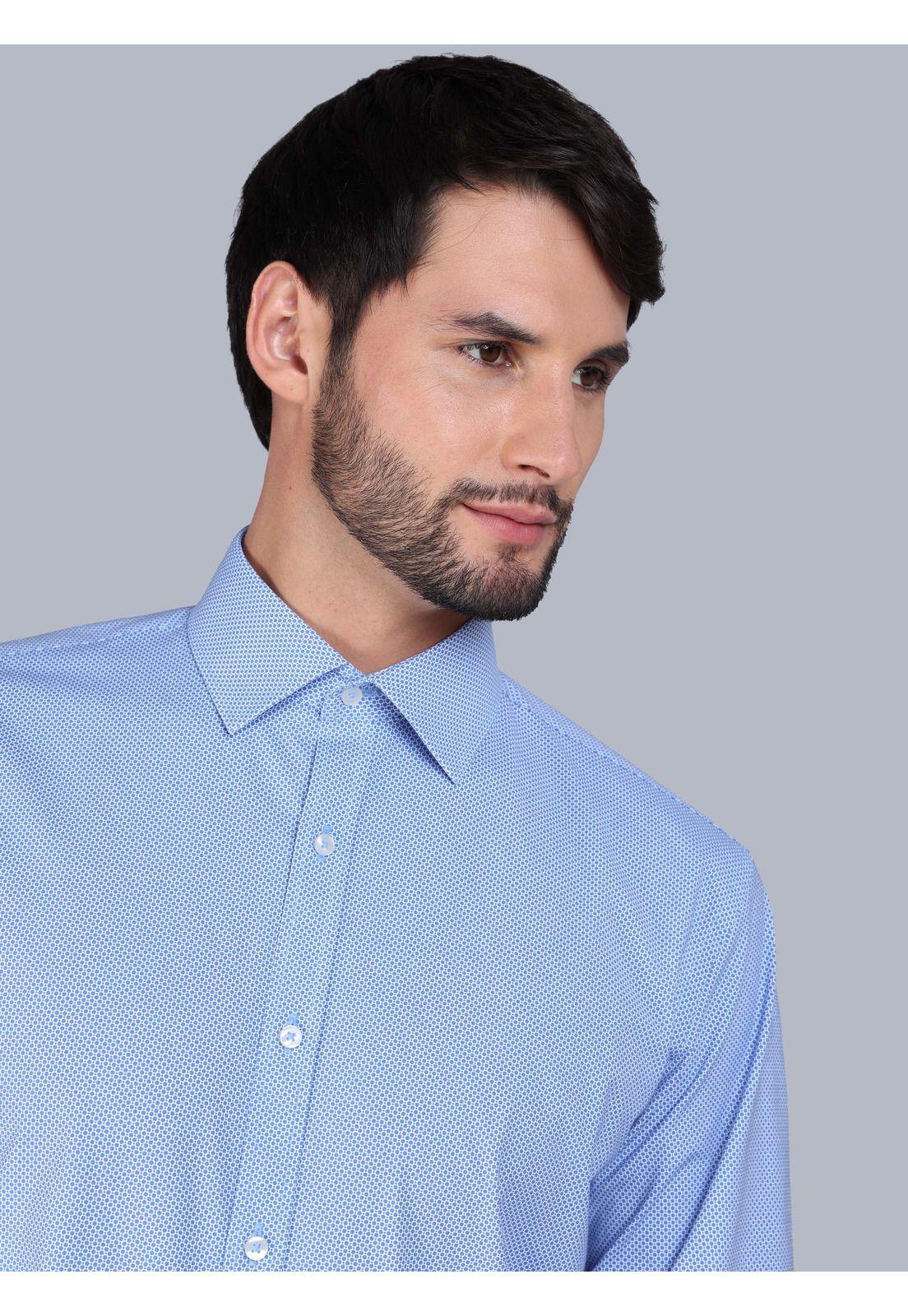 Camisa Formal Spandex Slim Fit Celeste Arrow ARM0530CE-3