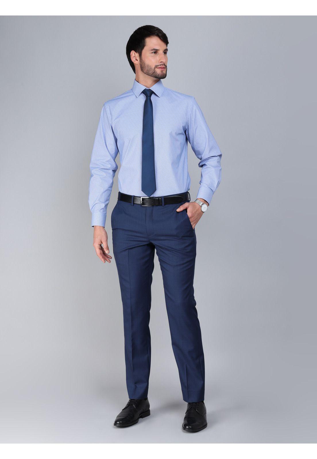 Camisa Formal Spandex Slim Fit Celeste Arrow ARM0530CE-4