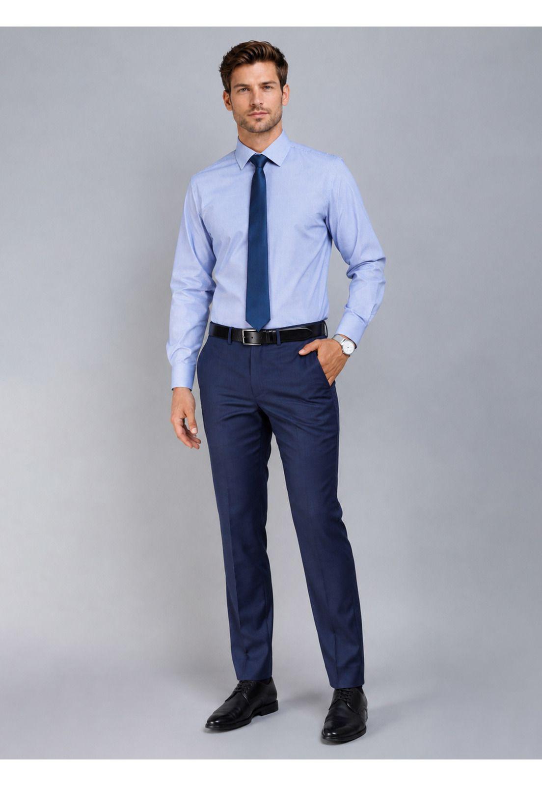 Camisa Formal Spandex Slim Fit Celeste Arrow ARM0530CE-4