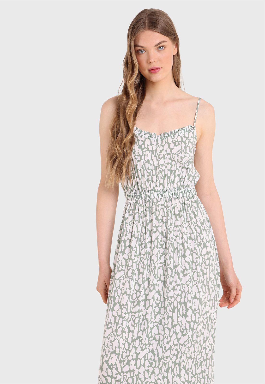 Vestido Maxi Con Estampado Mujer Esprit-1