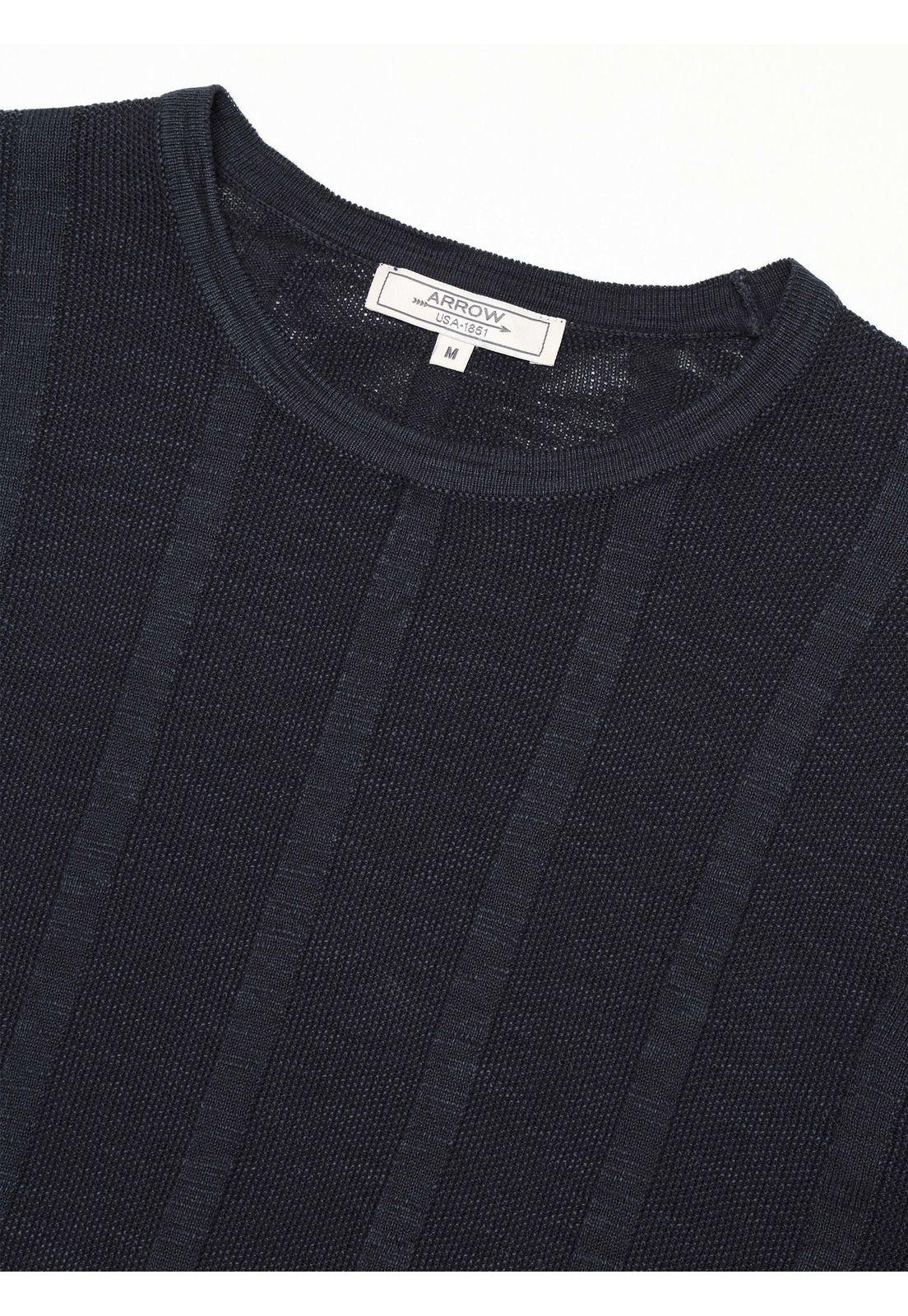 Sweater Stone Wash Regular Fit Azul Marino Arrow SW34089NB-4