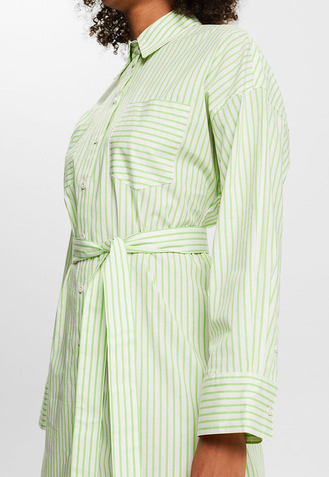 Vestido Camisero A Rayas Mujer Esprit 034EE1E316-2