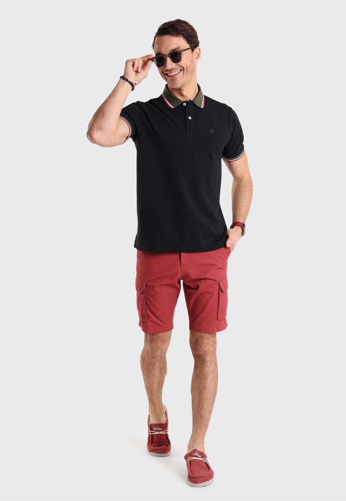 Polera Piqué Manga Corta Guy Laroche GLPO890NE-3