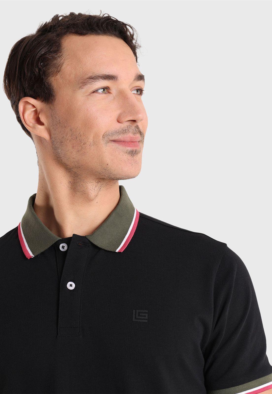 Polera Piqué Manga Corta Guy Laroche GLPO890NE-2