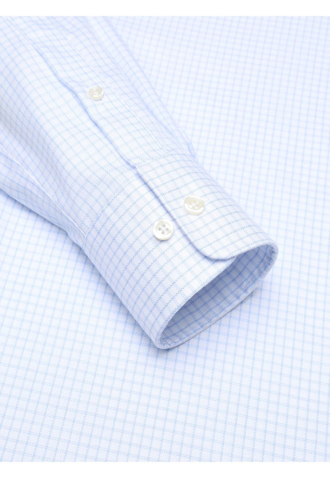 Camisa Formal Cuadros Non Iron Tailored Fit Blanco Arrow ARM0497BL-4
