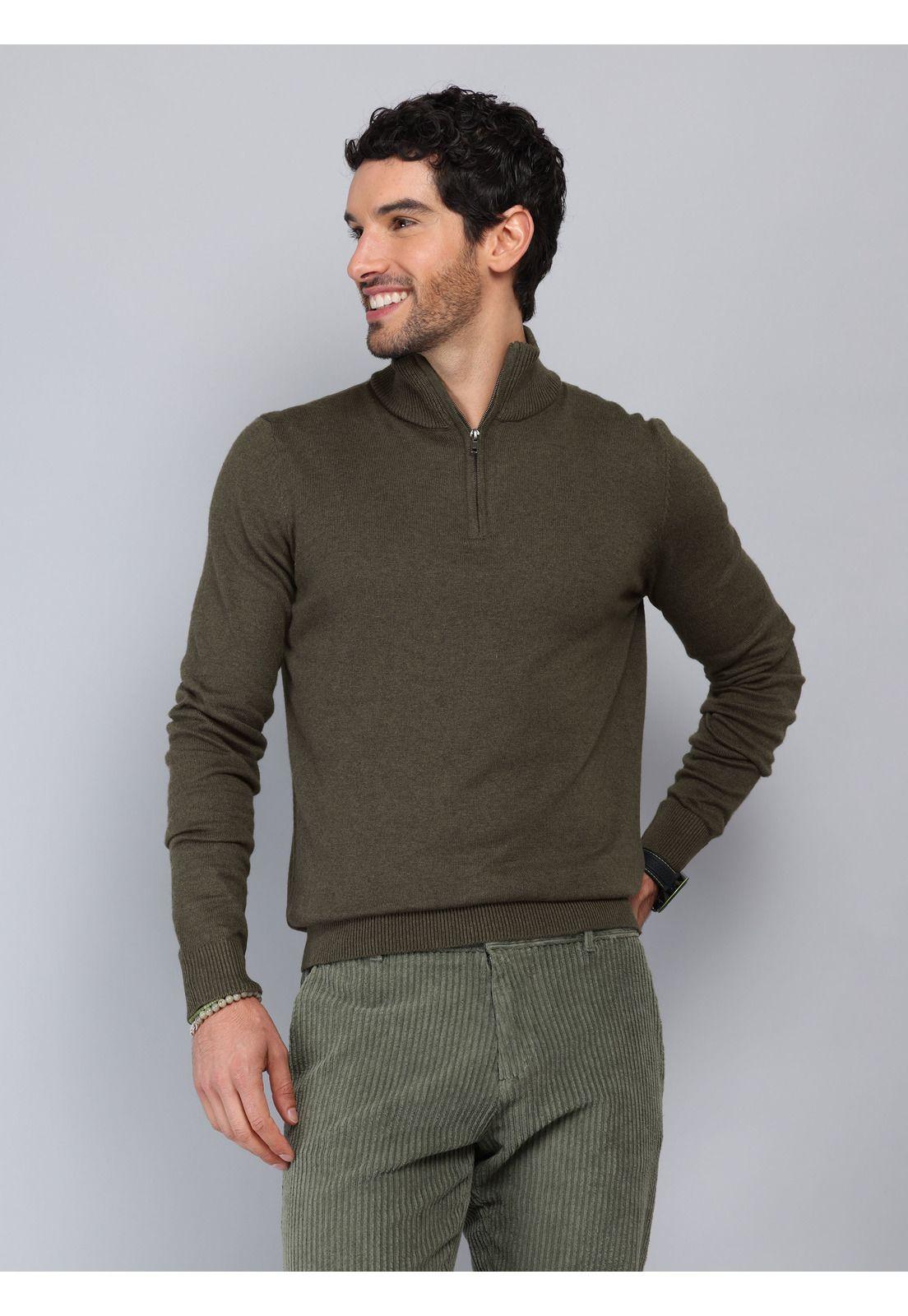 Sweater Cuello Alto Regular Fit Verde Piero Butti PBCII54VE-0