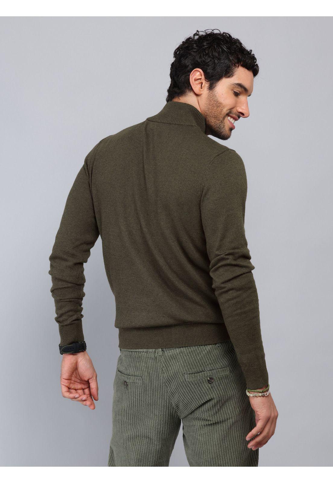 Sweater Cuello Alto Regular Fit Verde Piero Butti PBCII54VE-1