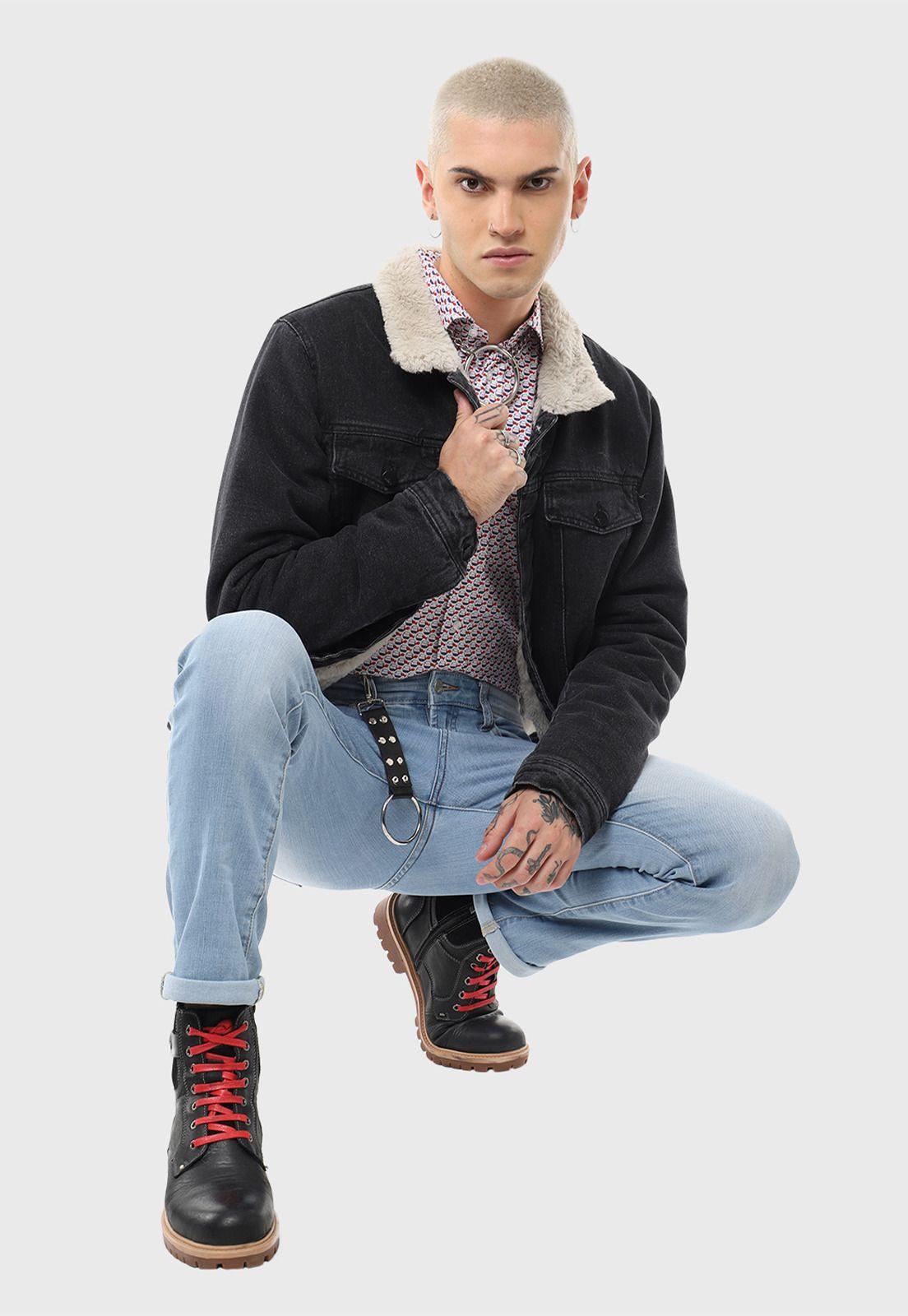 Chaqueta Con Cuello Chiporro Casual Soviet SVJK280NE-3